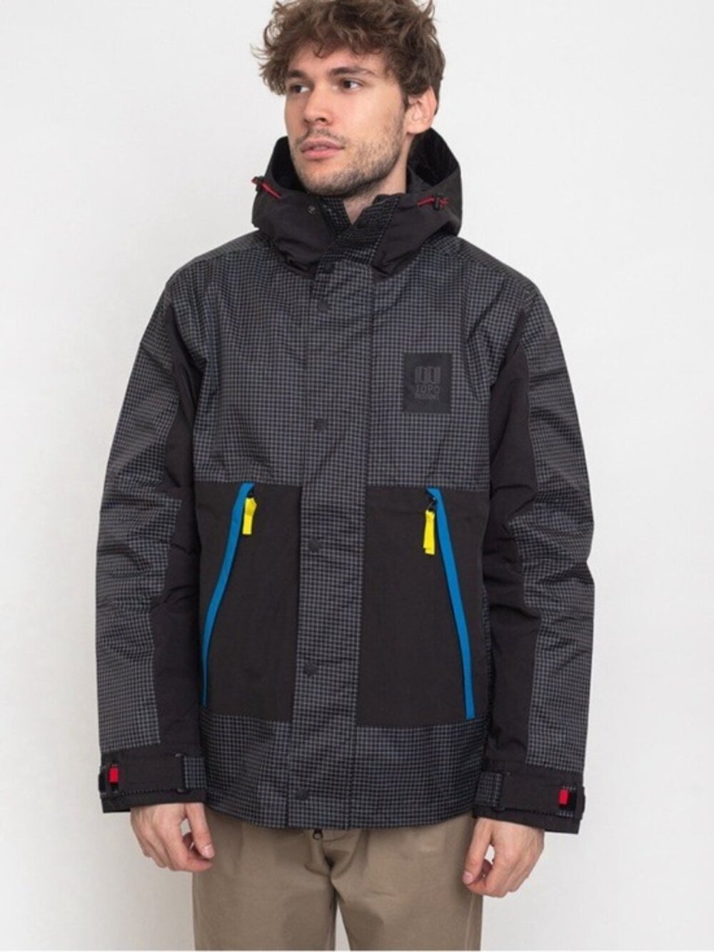 Topo Designs Subalpine Softshell Jacket S Black Ripstop Waterproof Snow Hooded